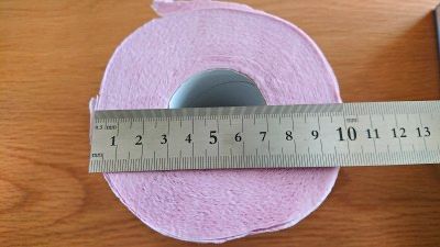 コストコのトイレットペーパーと再生紙トイレットペーパー　比較測定